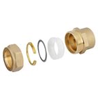 Муфта комбинированная Stahlmann 3/4"x20 мм ВР латунь SSFL2003/4BEF