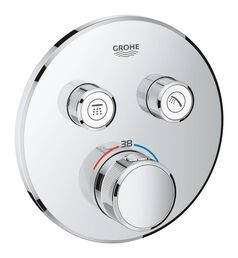 Внешняя часть термостатического смесителя GROHE Grohtherm SmartControl на 2 выхода, хром (29119000)