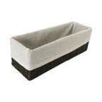 Корзина для хранения 30x10x10 см бумага цвет графит