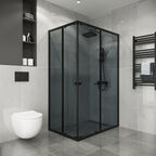 Душевой уголок Niagara Eco 107x78 NG-1118-14QT стекло тонированное, профиль черный матовый