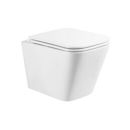 Унитаз подвесной BelBagno Ardente-R BB520CH-TOR/BB2322SC безободковый, с сиденьем микролифт, белый