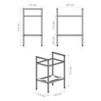Опора для раковины Konsensa Бруклин 60 56.5x81 см цвет белый