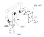 Гигиенический душ со смесителем Wasserkraft Aller A010657 хром