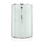 Душевая кабина Domani-Spa Simple низкий поддон 90x90 см цвет хром