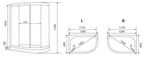 Душевая кабина Timo Eco TE-0702 R 120x80