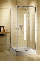 Душевой уголок Radaway Classic C800 80x80 10285232 стекло матовое, профиль хром, без поддона