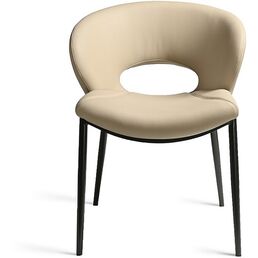 160KD-80030 Стул обеденный экокожа кремовый 62*61*82см Garda Decor