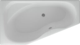 Акриловая ванна Aquatek Медея 170х95 L, вклеенный каркас, с фронтальным экраном