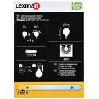 Лампа светодиодная Lexman Milky E27 220 В 9 Вт шар большой 1055 лм цвет белый
