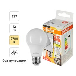 Лампа светодиодная Osram E27 12 Вт теплый белый свет
