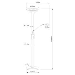 Светильник напольный ARTE LAMP A4329PN-2SS