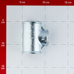 Тройник переходный Gebo Platinum (130-26V) 1 ВР(г) х 3/4 ВР(г) х 1 ВР(г) чугунный оцинкованный