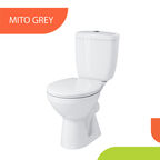 Унитаз-компакт Mito Grey с косым выпуском с сиденьем полипропилен белый (S-KO-MIG031-ST-P-w)