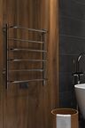 Полотенцесушитель электрический Indigo Europe Lux LELLE60-50Rt 54x60 серебристый