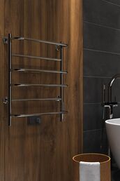Полотенцесушитель электрический Indigo Europe Lux LELLE60-50Rt 54x60 серебристый