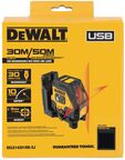 Аккумуляторный лазерный нивелир DEWALT DCLE14201RB, красный луч, 30 м, в чехле (DCLE14201RB-XJ)