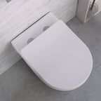 Подвесной унитаз BelBagno Loto BB070CHR/SC безободковый, белый с сиденьем микролифт