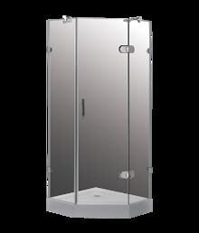 Душевой уголок Timo 100x100 BY-839/100C с поддоном, стекло прозрачное, профиль хром