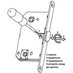 Дверь межкомнатная Рондо глухая Hardflex ламинация цвет серый жемчуг 60x200 см (с замком и петлями)