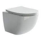 Комплект 4в1 Унитаз подвесной с сиденьем Ceramica Nova CN3009_1002M_1000 белый + Система инсталляции + кнопка