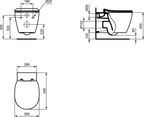 Подвесной унитаз Ideal Standard Connect Air Aquablade E047901