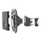 Розетка компьютерная RJ45 категория 5e UTP - Lexman Lilian - антрацит