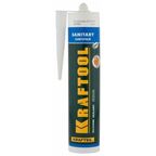Герметик Kraftool SX105 Kraftsil Sanitary 300 мл. 1 шт. 389.5 г 300 мл 1 шт. белый