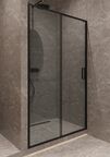 Душевая дверь Timo 120x195 T01 стекло прозрачное, профиль черный