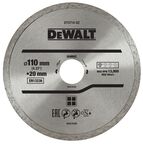 Алмазный круг сплошной по керамике DEWALT DT3714, для плиткореза DWC410, 110 x 20