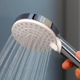 Душевая стойка Hansgrohe Crometta S 240 1jet Showerpipe Ecosmart 27269000 без излива, хром