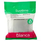 Выключатель встраиваемый Systeme Electric Blanca 1 клавиша цвет алюминий
