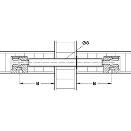 Болт Hafele Minifix 8/2x34 мм 262.28.106