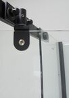 Душевая кабина Ceruttispa 90x90 CHIKA901B без крыши, стекло прозрачное, профиль черный
