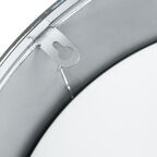 Часы настенные IsTime Drum серебряные 44,5х17,3х43,5 см