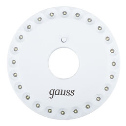 Фонарь кемпинговый Gauss светодиодный 24 LED 5 Вт на батарейках AA пластик с магнитом и карабином (GF003)