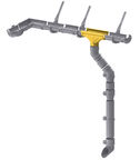 Воронка желоба Docke Premium пластиковая d120-85 мм графитовый серый RAL 7024