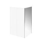 Боковая панель Kerama Marazzi Vetro 100х195 VE.100.FP.CR стекло прозрачное, профиль хром