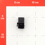 Переходник компьютерный Hyperline RJ45 8P8C CAT5e черный (444914)
