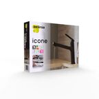 Смеситель кухонный Delinia Icone высота 15.5 см цвет черный матовый