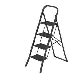 Стремянка стальная Zalger 4 широкие ступени с ковриком