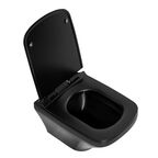 Комплект унитаз с инсталляцией BelBagno Sela BB3201CHR-MB/BB3201SC-MB/BB002-80/BB007-PR-NERO.M безободковый, микролифт, черный кнопка черная