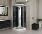 Душевая кабина Niagara Eco 90x90 NG-4501-14 поддон низкий, стекло мозаика, профиль серебро
