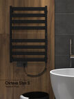 Полотенцесушитель электрический Indigo Oktava Slim 5 LСLOKS5E80-50BRRt 53x80 черный муар