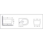 Подвесное биде Ceramica Nova CN1303