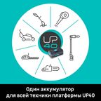 Пила цепная аккумуляторная Sterwins 40 В 34см, АКБ/ЗУ в комплекте