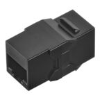 Переходник компьютерный Hyperline RJ45 8P8C CAT6 черный (444915)