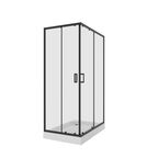 Душевой уголок Niagara Nova NG- 6811-08 BLACK 120x90 без поддона