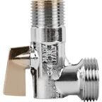 Кран шаровой угловой Giacomini R614X004 1/2"х3/4" наружная резьба