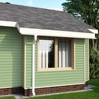 Сайдинг виниловый Artens Брус 3 м Зеленый 0.609 м²