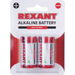 Алкалиновая батарейка REXANT